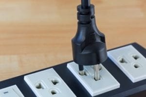 Save time and energy with a surge protector.